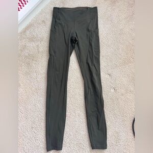 Lululemon dark olive green leggings